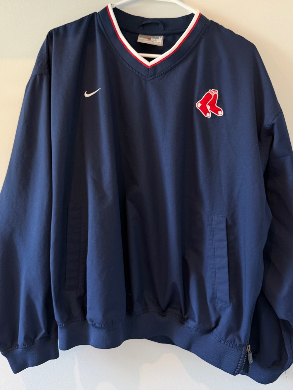 Vintage Y2K Nike Boston Red Sox MLB Pullover Windbreaker Navy